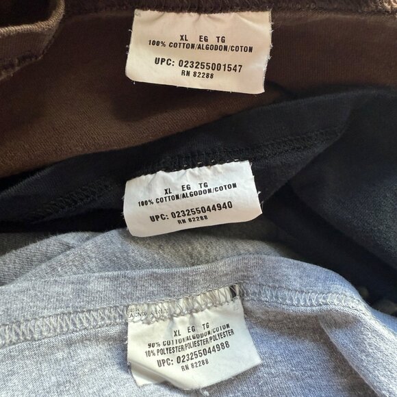 Russell Athletic Mens T-Shirts 3 Pack XL Crewneck Brown Gray Black - Picture 2 of 10